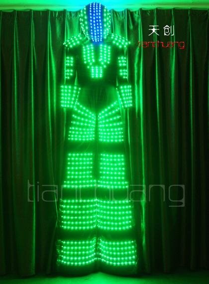 DMX512 Controlled Full color LED Robot Costumes