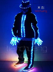 DMX512 Controlled LED Dance Jacket & Hat