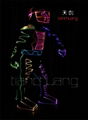 LED Light Fiber Optic Robot Costumes 4