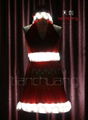 White LED Light Red Chirstmas Short Skirt 3