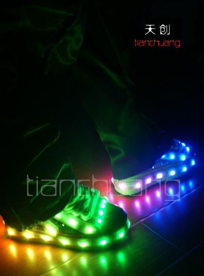 DMX512 controlled Fullcolor LED Shoes 2