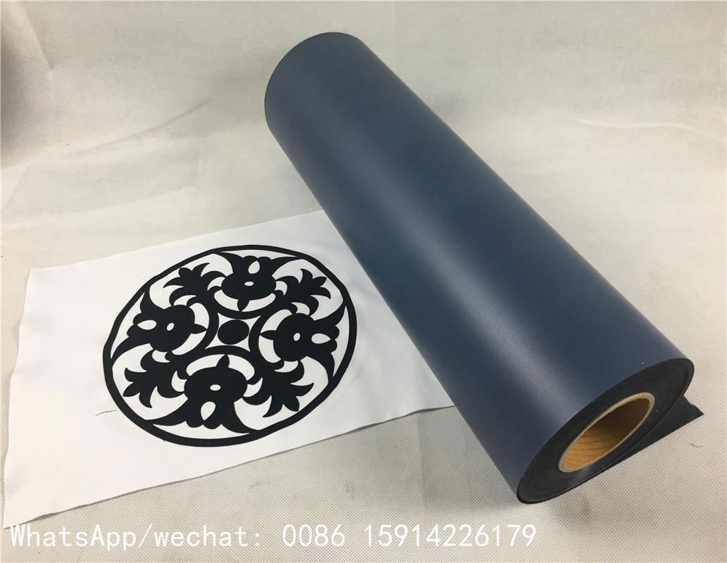 Korean black flock heat transfer film 50cm*27 yards for garment 4