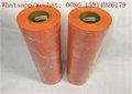 Fashionable Orange Flock Heat Transfer Vinyl / Heat Transfer Polyester Film