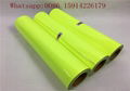 Cold Peel PU Vinyl , Neon Yellow Heat Transfer Vinyl 0.15mm Thickness