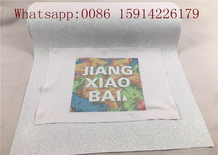 Korean quality 50cm*25m bright color glitter printable vinyl for press machine 2