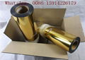 50cm*25m Metallic Gold Heat Transfer Vinyl , T - Shirt Gold Metallic Heat Transf 4