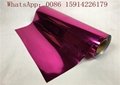 Pink Color Metallic Transfer Film Good Color Saturation With ISO 9001 Certificat