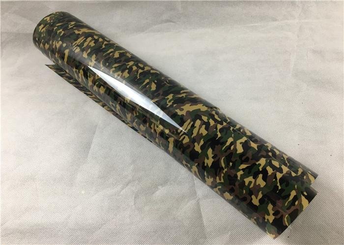 50cm*25m green army camouflage PU heat transfer film iron on clothes