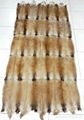 Muskrat belly fur plates 60x120 cm