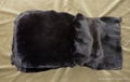 Black dyed, shorn rabbit fur skin, excellent quality 1