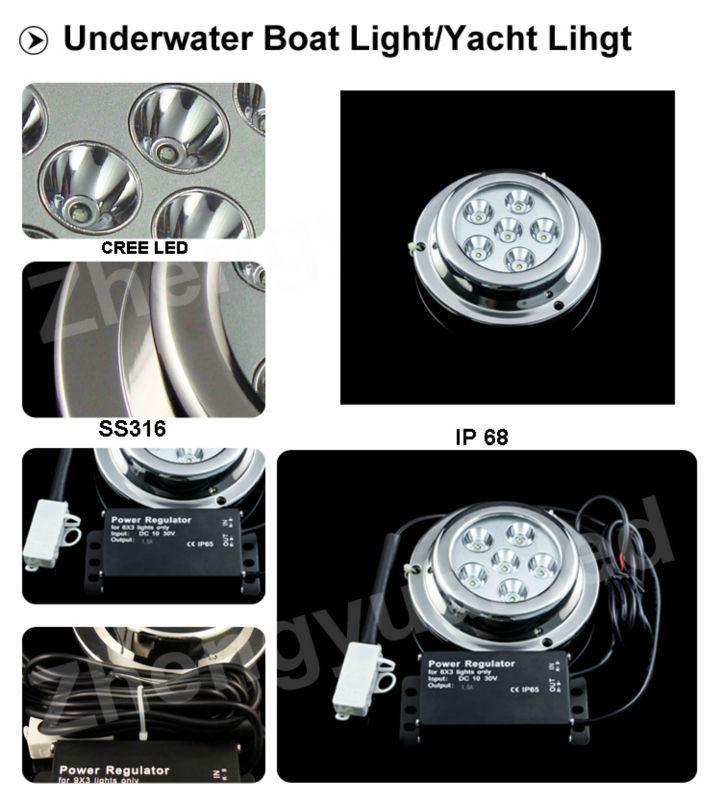 18w stainless steel underwater boat light 2