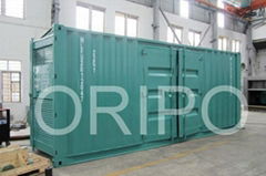 600~1500KVA container type silent diesel generator set with Cummins engine