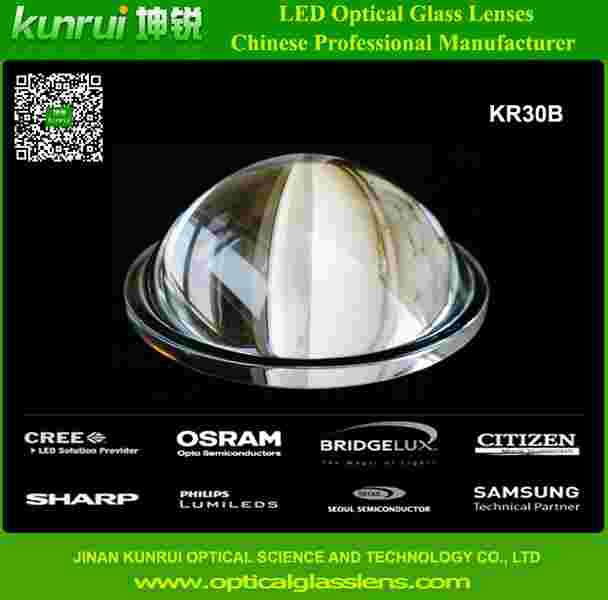 led optical glass lens for bay light(KR30B)