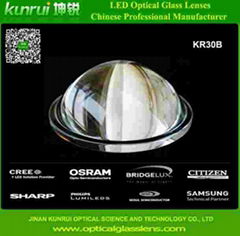 led optical glass lens for bay