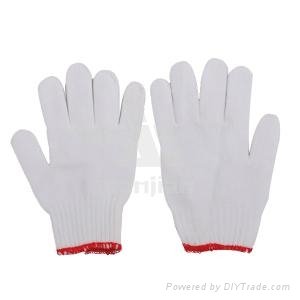 cheap knit gloves with cotton material 2