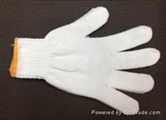 safety dotted cotton knit construction gloves