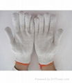 bleach knit cotton string pvc dots working gloves 1