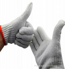 safety white nitrile coated knit assembly work gloves 