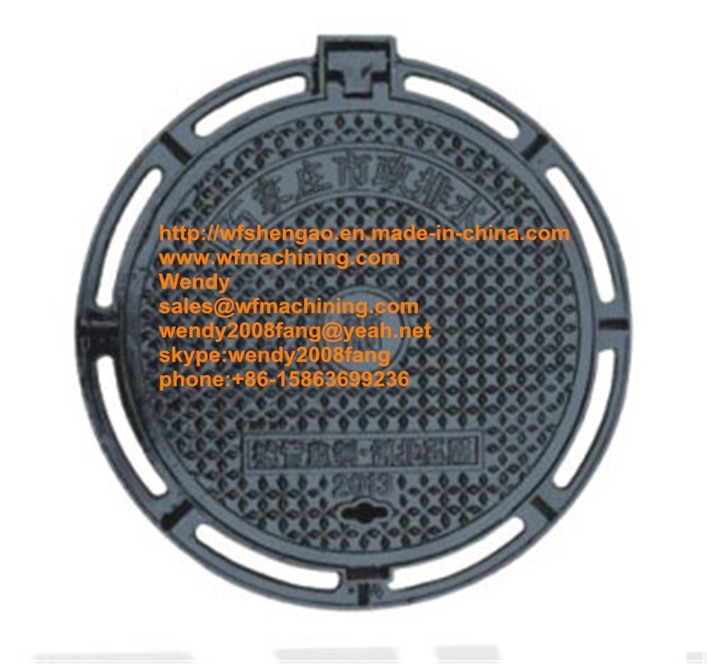 Casting Ductile Iron D400 Manhole Covers/Manhole Cover 2