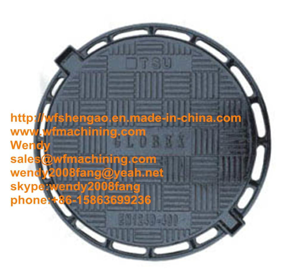 Casting Ductile Iron D400 Manhole Covers/Manhole Cover 4