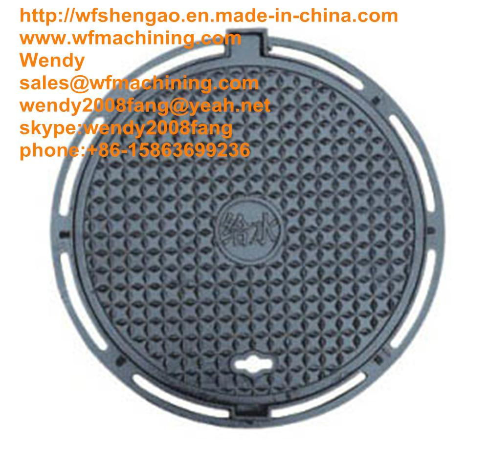 Casting Ductile Iron D400 Manhole Covers/Manhole Cover 5