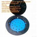 EN124 D400 Ductile Iron Sand Casting Manhole Covers for Roadway Safety