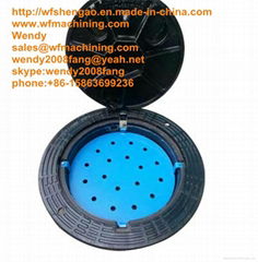 EN124 D400 Ductile Iron Sand Casting Manhole Covers for Roadway Safety