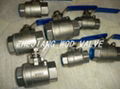 Two-piece internal threaded ball valve 2000PSI 1