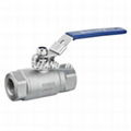 Two-piece internal threaded ball valve 2000PSI 4