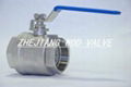 Two-piece high plessure ball valve 5
