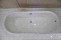 Cast Iron Continuous Rolled Rim Bathtub With Brushed Copper Wrapped  3