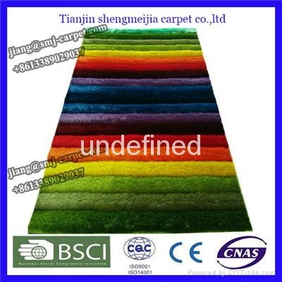 100% polyester shaggy carpets made in china