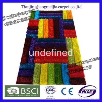 100% polyester shaggy carpets made in china 3