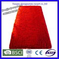 Chinese Red color shaggy high pile carpet 2