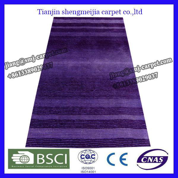 hand tufted 300D polyester shaggy carpets for home use