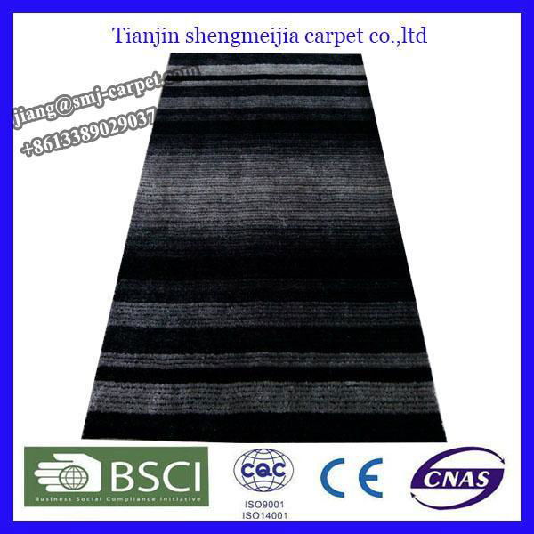hand tufted 300D polyester shaggy carpets for home use 2