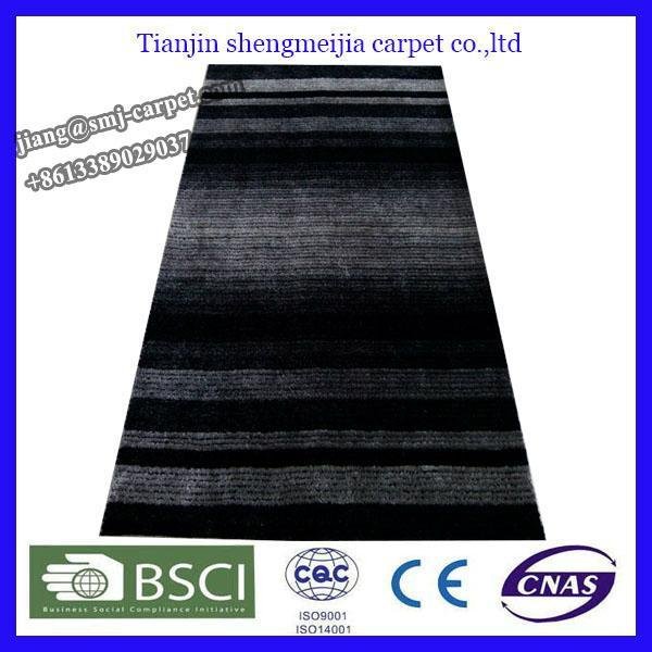 hand tufted 300D polyester shaggy carpets for home use 4