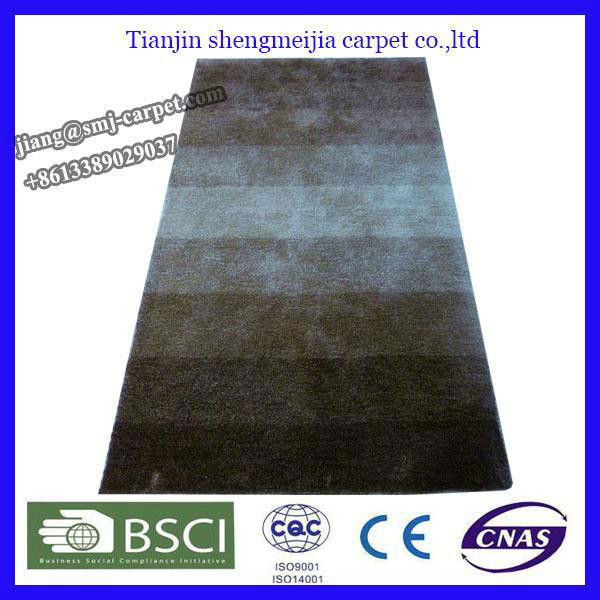 100% Polyester Fabric Silk Carpet Textile Flooring Mat