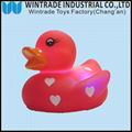 led plastic baby rebber bath toys duck   1