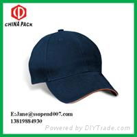 6 Panel Adjustable Sandwich Peak Baseball Cap