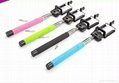 Hot Selling best quality Colorful Selfie Stick Monopod/Wired Monopod Selfie Stic 1