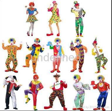 Adult Halloween costumes clowns clown wearing suits