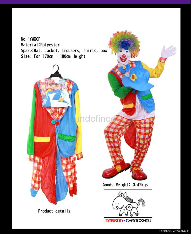 Adult Halloween costumes clowns clown wearing suits 4