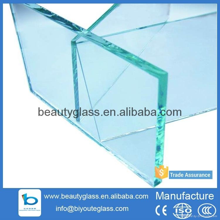3mm-19mm ulter clear float glass sheet