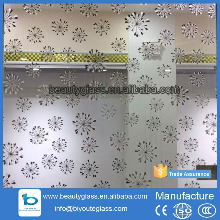 etched Mirror coated glass 5