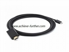 Type a Male to Type D Male High speed HDMI  Cable