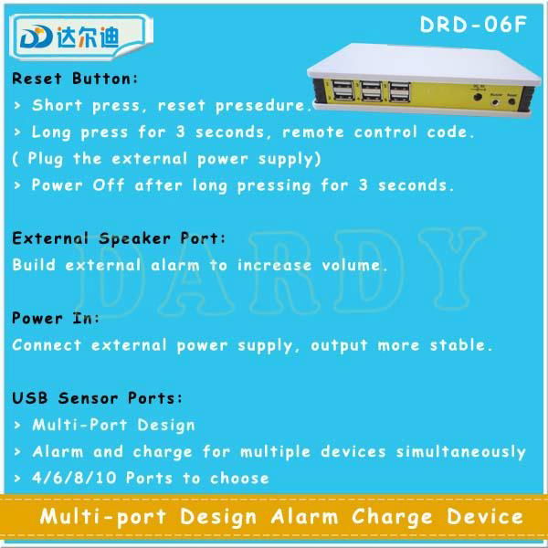 Multi Ports USB Alarm System Mobile Phone Security Display Device 3