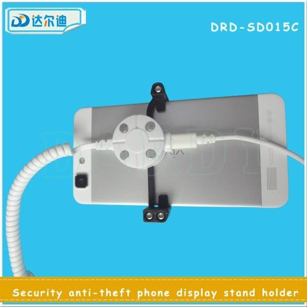Desk Exhibit Charging Cellphone Anti-Lost Alarm Security Display Stand with Clip 5