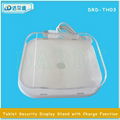 Transparent Clear White Acrylic Alarm iPad Tablet Secure Display Stand Alarm 7