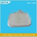 Transparent Clear White Acrylic Alarm iPad Tablet Secure Display Stand Alarm 8